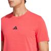 imageadidas Mens Designed for Training Workout TShirtPure Ruby