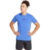 imageadidas Mens Designed for Training Workout TShirtSemi Lucid Blue