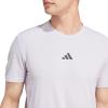 imageadidas Mens Designed for Training Workout TShirtSilver Dawn Melange