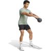 imageadidas Mens Designed for Training Workout TShirtSilver Green