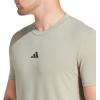 imageadidas Mens Designed for Training Workout TShirtSilver Pebble
