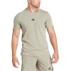 imageadidas Mens Designed for Training Workout TShirtSilver Pebble
