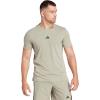 imageadidas Mens Designed for Training Workout TShirtSilver Pebble