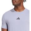 imageadidas Mens Designed for Training Workout TShirtSilver Violet