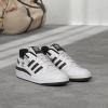imageadidas Mens Forum Low SneakerWhiteWhiteBlack
