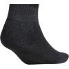 imageadidas Mens Socks Athletic Cushioned Quarter 6Pack Ankle Fit with Arch SupportBlackOnix Grey