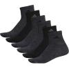 imageadidas Mens Socks Athletic Cushioned Quarter 6Pack Ankle Fit with Arch SupportBlackOnix Grey