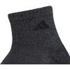imageadidas Mens Socks Athletic Cushioned Quarter 6Pack Ankle Fit with Arch SupportBlackOnix Grey