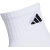 imageadidas Mens Socks Athletic Cushioned Quarter 6Pack Ankle Fit with Arch SupportWhiteAlumina BeigeCarbon Grey
