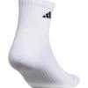 imageadidas Mens Socks Athletic Cushioned Quarter 6Pack Ankle Fit with Arch SupportWhiteBlack