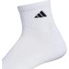 imageadidas Mens Socks Athletic Cushioned Quarter 6Pack Ankle Fit with Arch SupportWhiteBlack