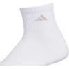 imageadidas Mens Socks Athletic Cushioned Quarter 6Pack Ankle Fit with Arch SupportWhiteWonder BeigeAlumina Beige