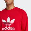 imageadidas Mens Trefoil Crew Neck Sweatshirt Casual  BlackBetter Scarlet
