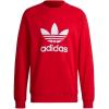 imageadidas Mens Trefoil Crew Neck Sweatshirt Casual  BlackBetter Scarlet