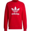 imageadidas Mens Trefoil Crew Neck Sweatshirt Casual  BlackBetter Scarlet