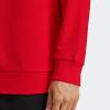 imageadidas Mens Trefoil Crew Neck Sweatshirt Casual  BlackBetter Scarlet
