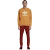 imageadidas Mens Trefoil Crew Neck Sweatshirt Casual  BlackCraft Orange