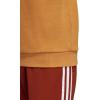 imageadidas Mens Trefoil Crew Neck Sweatshirt Casual  BlackCraft Orange