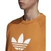 imageadidas Mens Trefoil Crew Neck Sweatshirt Casual  BlackCraft Orange