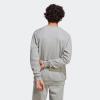 imageadidas Mens Trefoil Crew Neck Sweatshirt Casual  BlackMedium Grey Heather