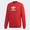 imageadidas Mens Trefoil Crew Neck Sweatshirt Casual  BlackRed