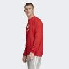 imageadidas Mens Trefoil Crew Neck Sweatshirt Casual  BlackRed