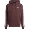 imageadidas Originals Mens Adicolor Classics 3Stripes HoodieShadow Brown