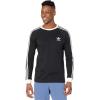 imageadidas Originals Mens Adicolor Classics 3Stripes Long Sleeve TeeBlack
