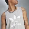 imageadidas Originals Mens Adicolor Trefoil Tank TopMedium Grey Heather