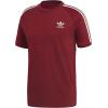 imageadidas Originals Mens Originals 3 Stripes Tee Clear Sky MediumCollegiate Burgundy