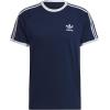 imageadidas Originals Mens Originals 3 Stripes Tee Clear Sky MediumNight Indigo