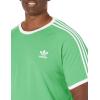imageadidas Originals Mens Originals 3 Stripes Tee Clear Sky MediumSemi Screaming Green