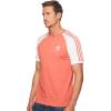imageadidas Originals Mens Originals 3 Stripes Tee Clear Sky MediumTrace Scarlet