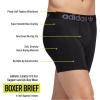 imageadidas Originals Mens Trefoil Athletic Comfort Fit Boxer Brief Underwear 2PackBlackOnix Grey