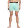 imageadidas Originals Mens Trefoil Athletic Comfort Fit Boxer Brief Underwear 2PackBlackOnix GreyPulse Mint Green