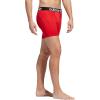 imageadidas Originals Mens Trefoil Athletic Comfort Fit Boxer Brief Underwear 2PackBlackWhiteBetter Scarlet