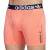 imageadidas Originals Mens Trefoil Athletic Comfort Fit Boxer Brief Underwear 2PackNight IndigoWhiteCoral Fusion Pink