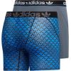 imageadidas Originals Mens Trefoil Athletic Comfort Fit Boxer Brief Underwear 2PackOnix GreyBlackOg Monogram Blackbluebird