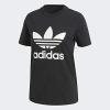 imageadidas Originals Mens Trefoil TeeBlackWhite