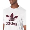 imageadidas Originals Mens Trefoil TeeWhiteVictory Crimson