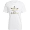 imageadidas Originals Mens Trefoil TeeWhiteWild Pine MelangeMulticolor
