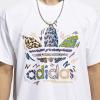 imageadidas Originals Womens Love Unites Trefoil TeeWhiteMulticolor