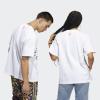 imageadidas Originals Womens Love Unites Trefoil TeeWhiteMulticolor