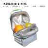 imageadidas Santiago Lunch Bag Cooler for Women and Men Insulated Food Container Box with Mesh Pocket BlackWhite30 One SizeAdi Font Madness Stone GreyGreyLucid Lime Green30