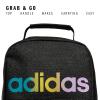 imageadidas Santiago Lunch Bag Cooler for Women and Men Insulated Food Container Box with Mesh Pocket BlackWhite30 One SizeBlack Rainbow10