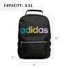 imageadidas Santiago Lunch Bag Cooler for Women and Men Insulated Food Container Box with Mesh Pocket BlackWhite30 One SizeBlack Rainbow10