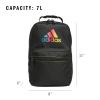 imageadidas Santiago Lunch Bag Cooler for Women and Men Insulated Food Container Box with Mesh Pocket BlackWhite30 One SizeBlack Rainbow30