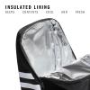 imageadidas Santiago Lunch Bag Cooler for Women and Men Insulated Food Container Box with Mesh Pocket BlackWhite30 One SizeBlackWhite10