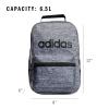 imageadidas Santiago Lunch Bag Cooler for Women and Men Insulated Food Container Box with Mesh Pocket BlackWhite30 One SizeJersey Onix GreyBlack10