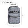 imageadidas Santiago Lunch Bag Cooler for Women and Men Insulated Food Container Box with Mesh Pocket BlackWhite30 One SizeJersey Onix GreyBlack20